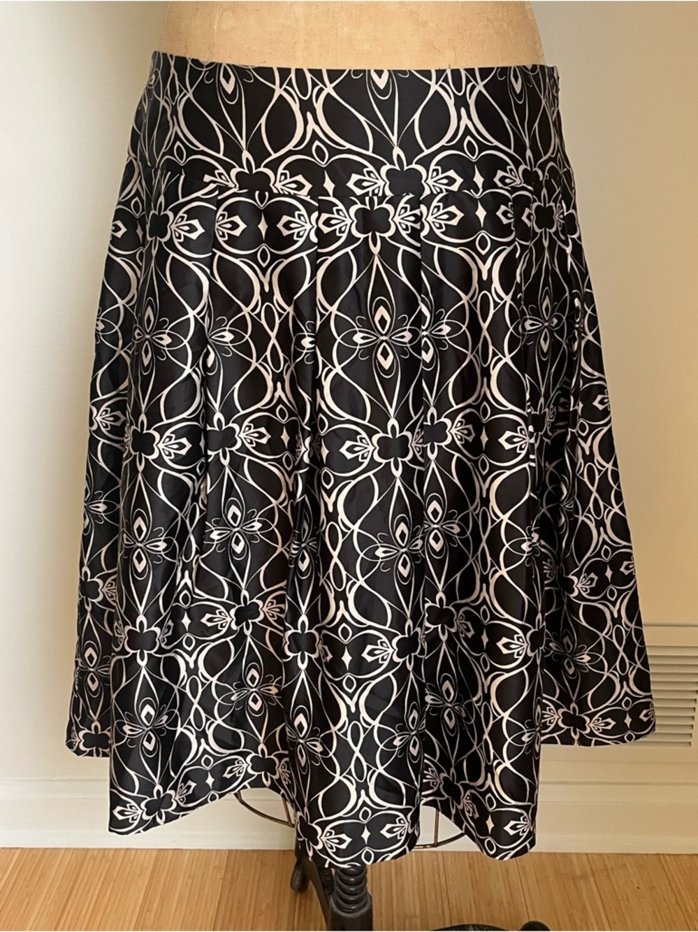 Mossimo Black & White Floral Print Dress